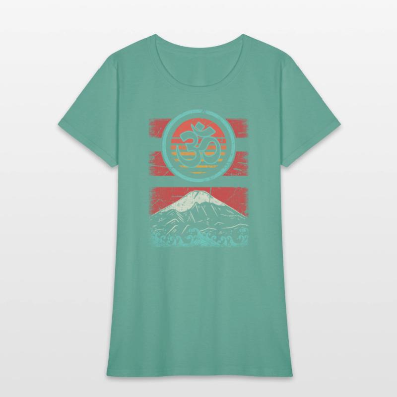 Om Ohm Symbol 80S Style Meditation Yoga