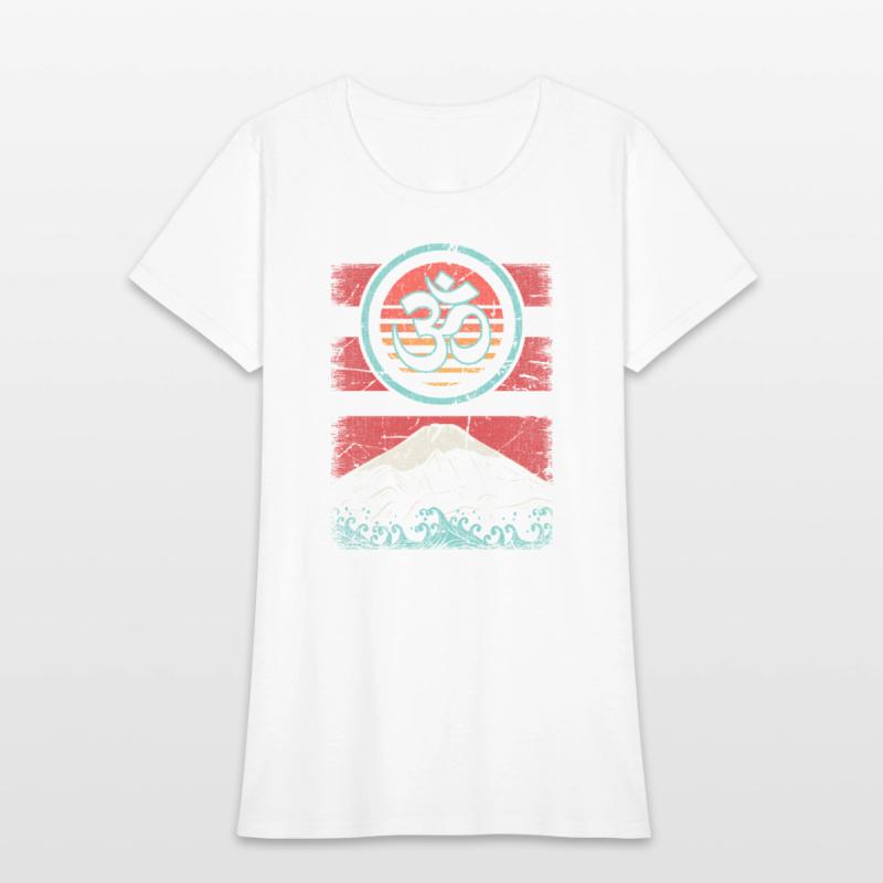 Om Ohm Symbol 80S Style Meditation Yoga