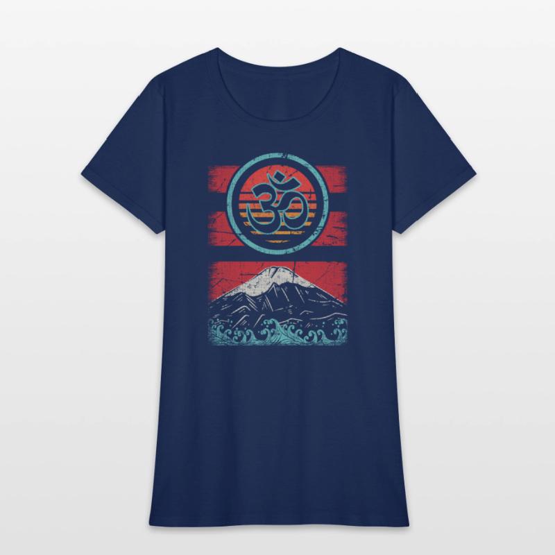 Om Ohm Symbol 80S Style Meditation Yoga