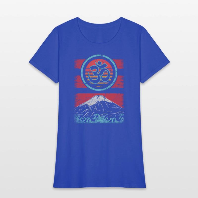 Om Ohm Symbol 80S Style Meditation Yoga