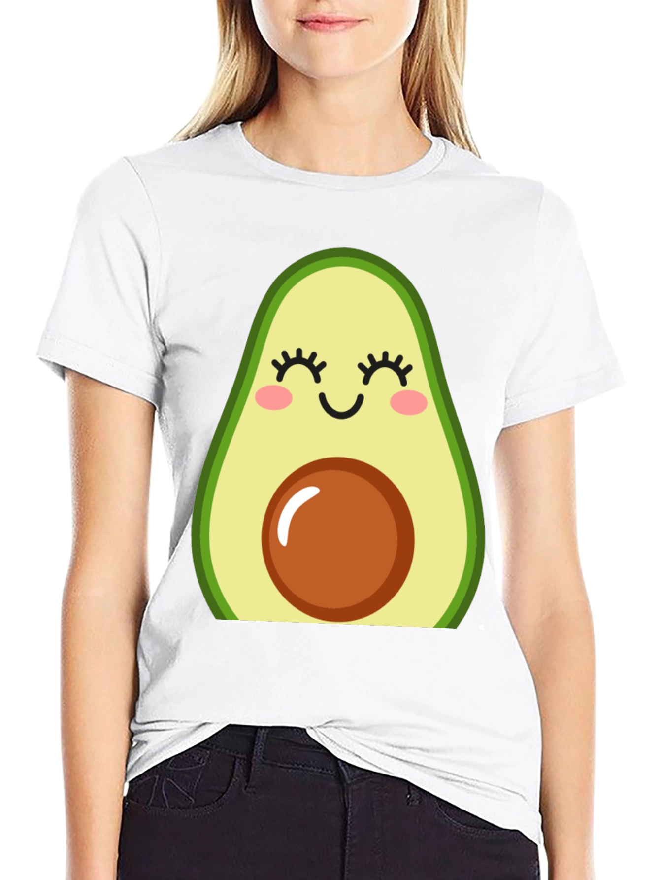 Cute Avocado Graphic T-Shirt
