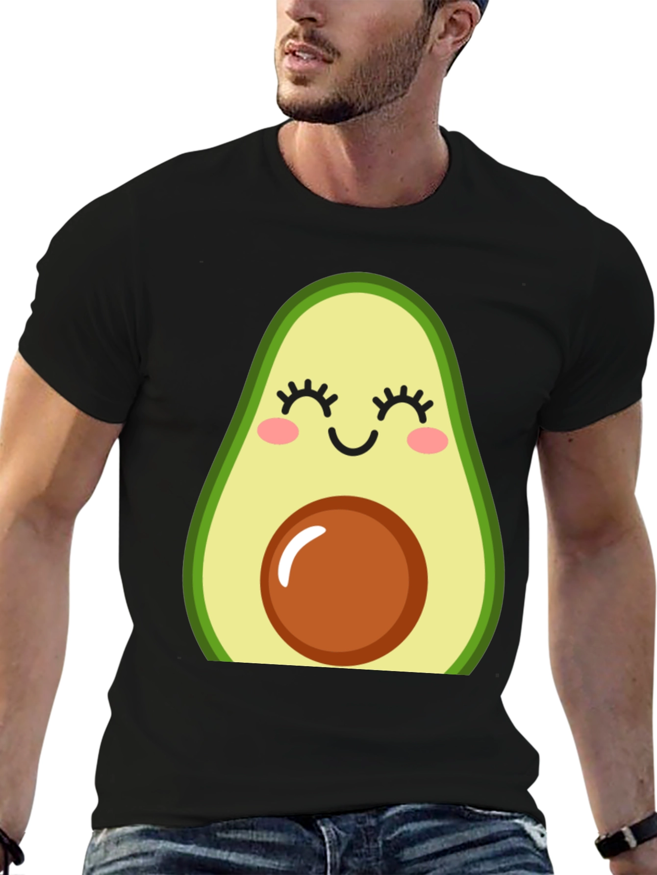 Cute Avocado Graphic T-Shirt