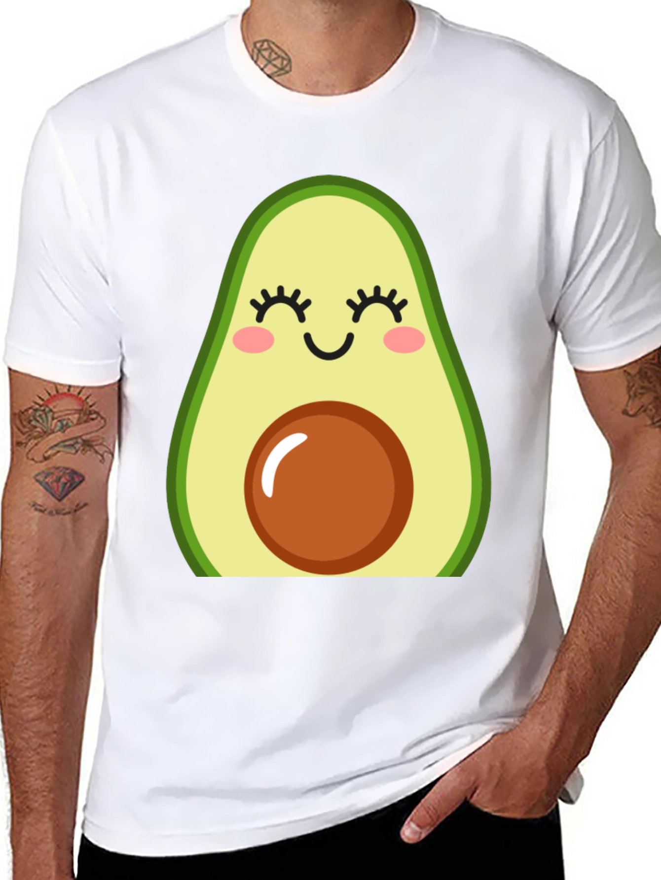 Cute Avocado Graphic T-Shirt