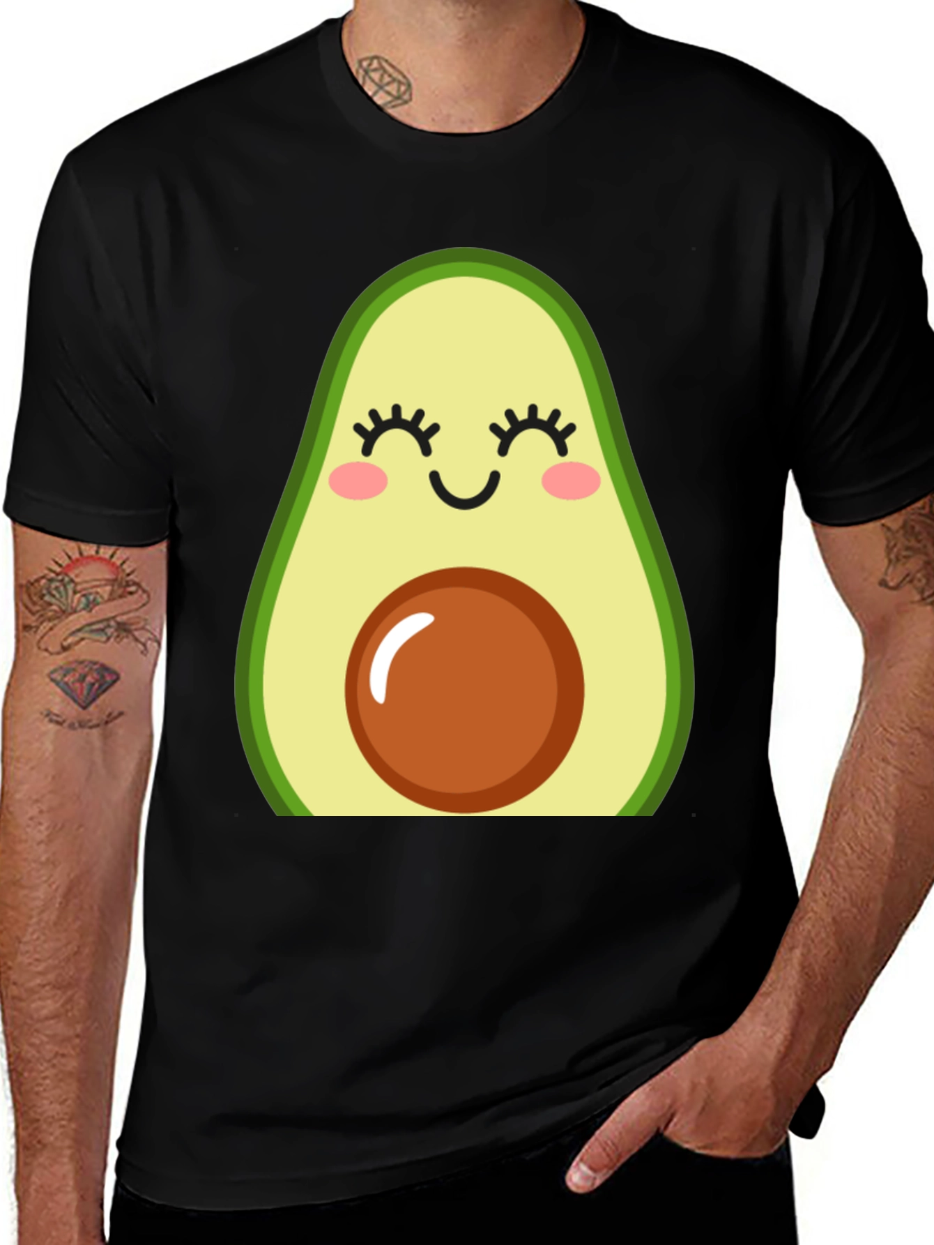 Cute Avocado Graphic T-Shirt