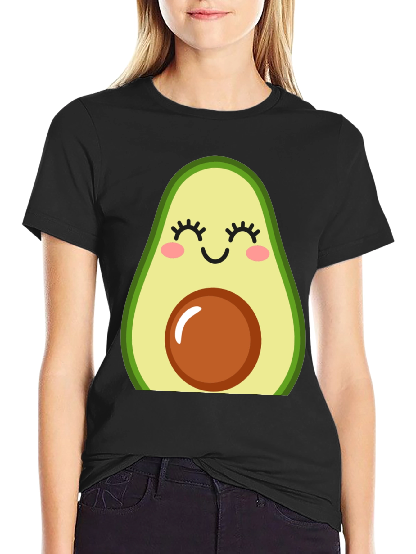 Cute Avocado Graphic T-Shirt
