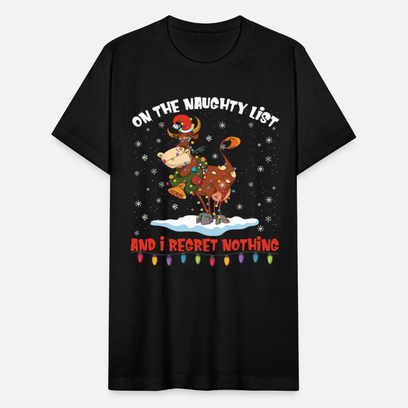 On The Naughty List And I Regret Nothing Funny Cow