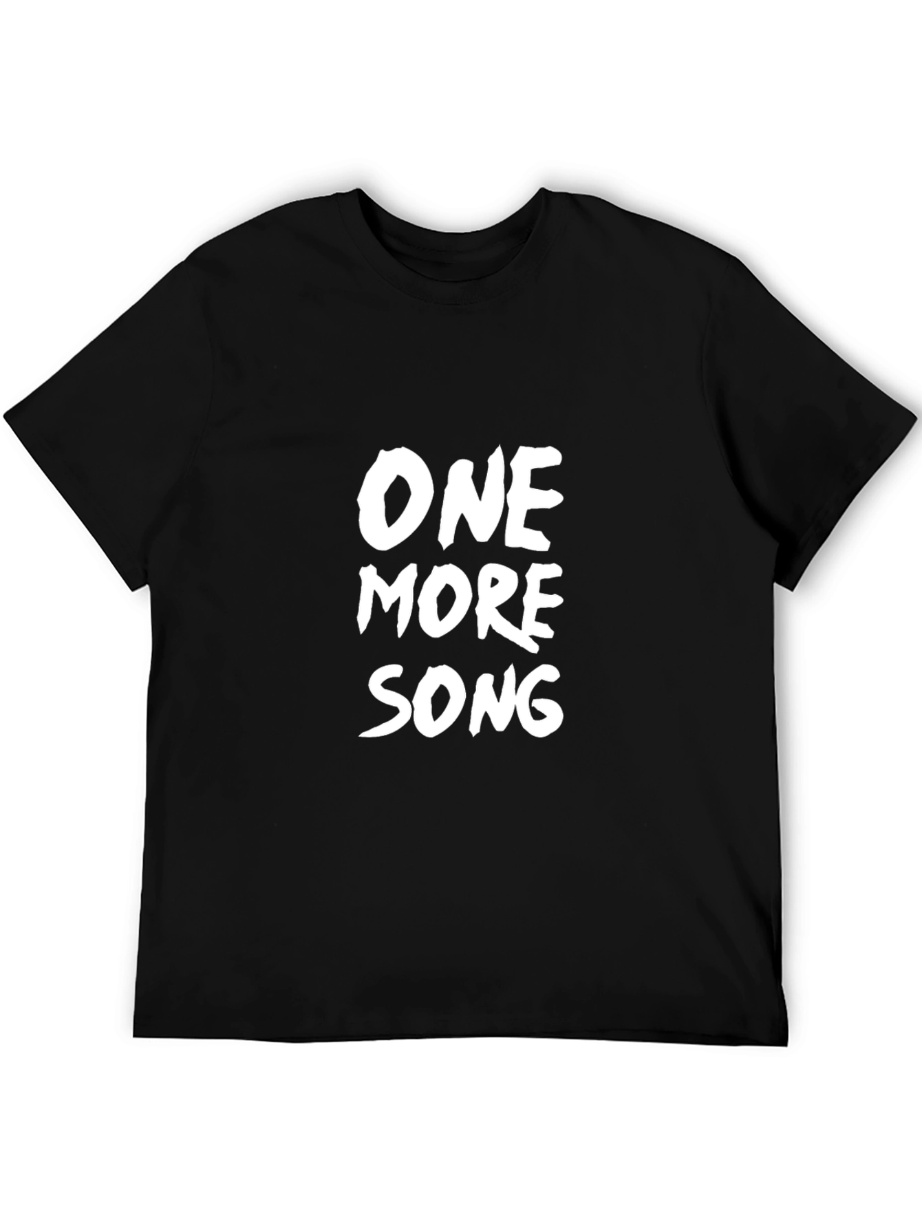 One More Song Black Graphic Tee