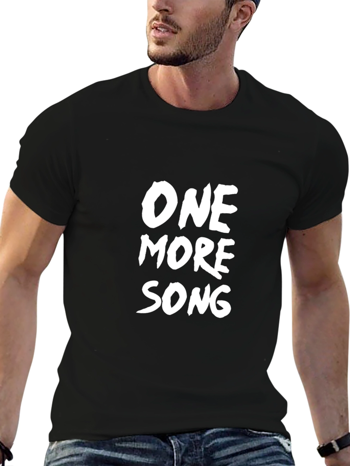 One More Song Black Graphic Tee