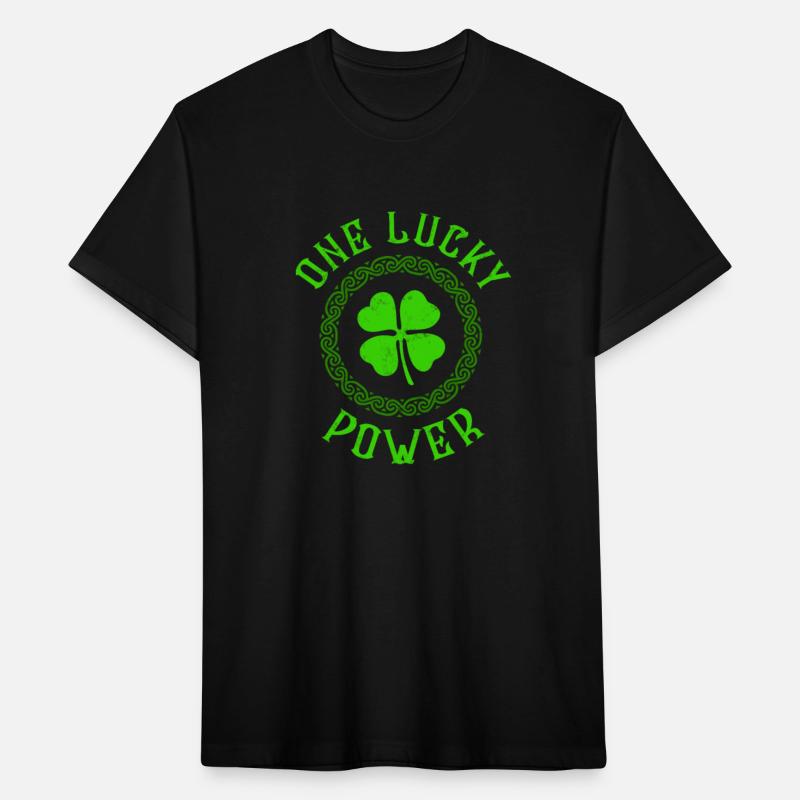 One Lucky Power Irish Family Four Leaf Clover
