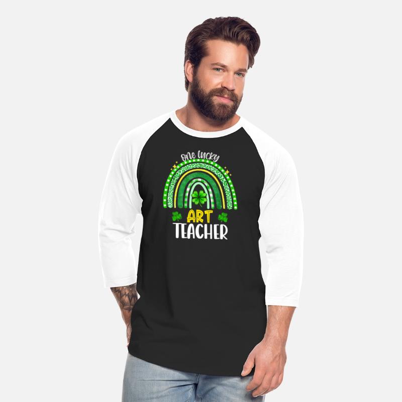 One Lucky Teacher Rainbow Shamrock St Patrick'S Da