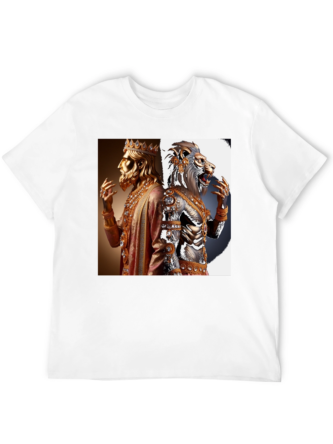 King and Lion Graphic Tee - Black