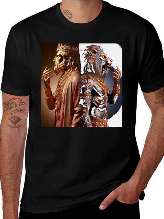 King and Lion Graphic Tee - Black