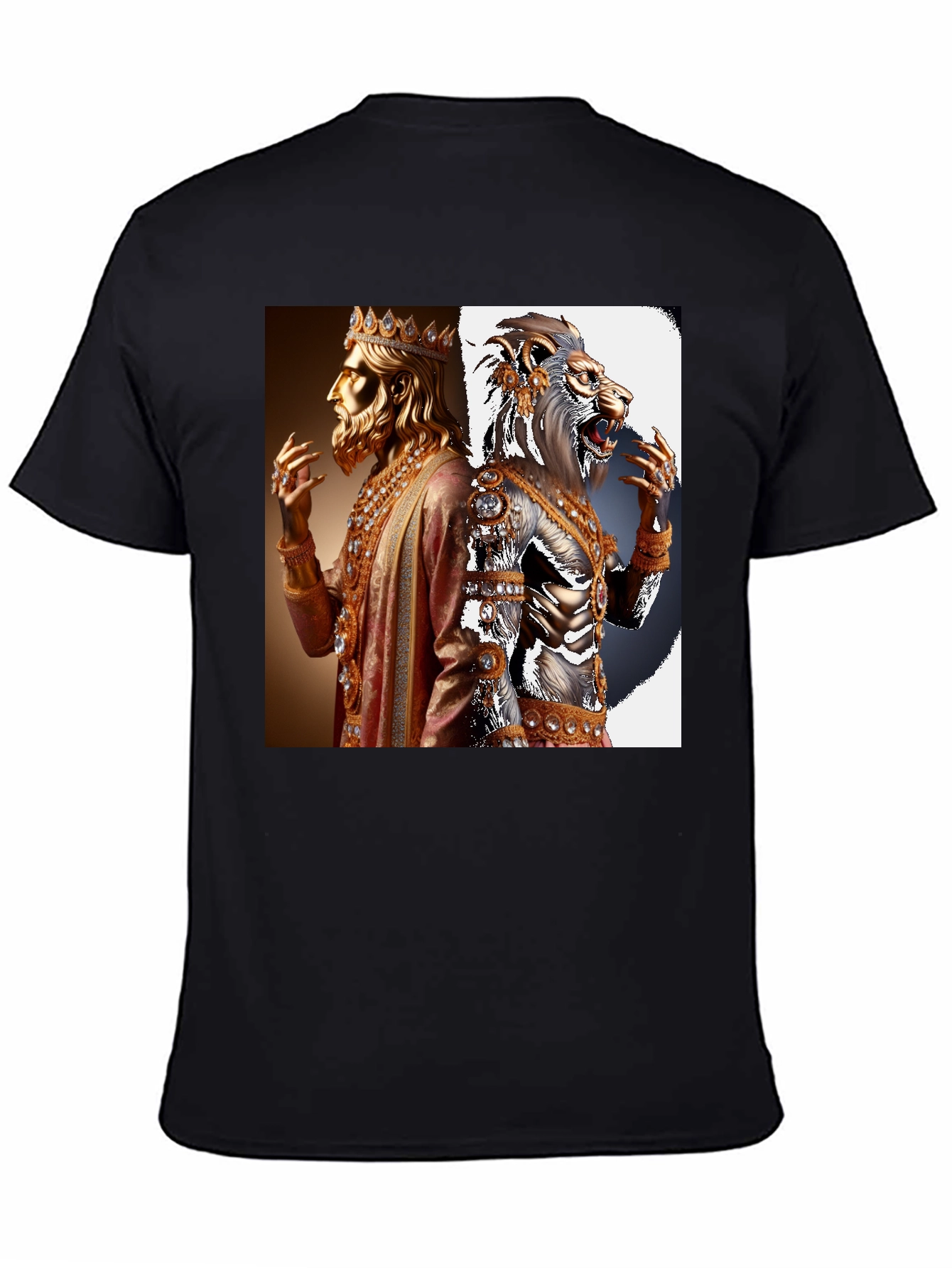 King and Lion Graphic Tee - Black