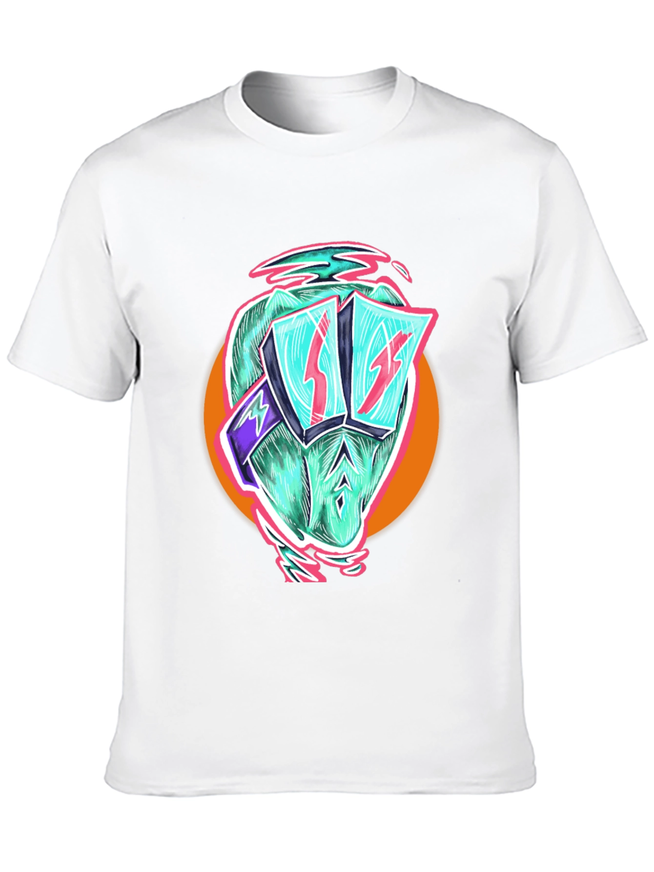 Cool Dino Black T-Shirt - Retro Cartoon Graphic