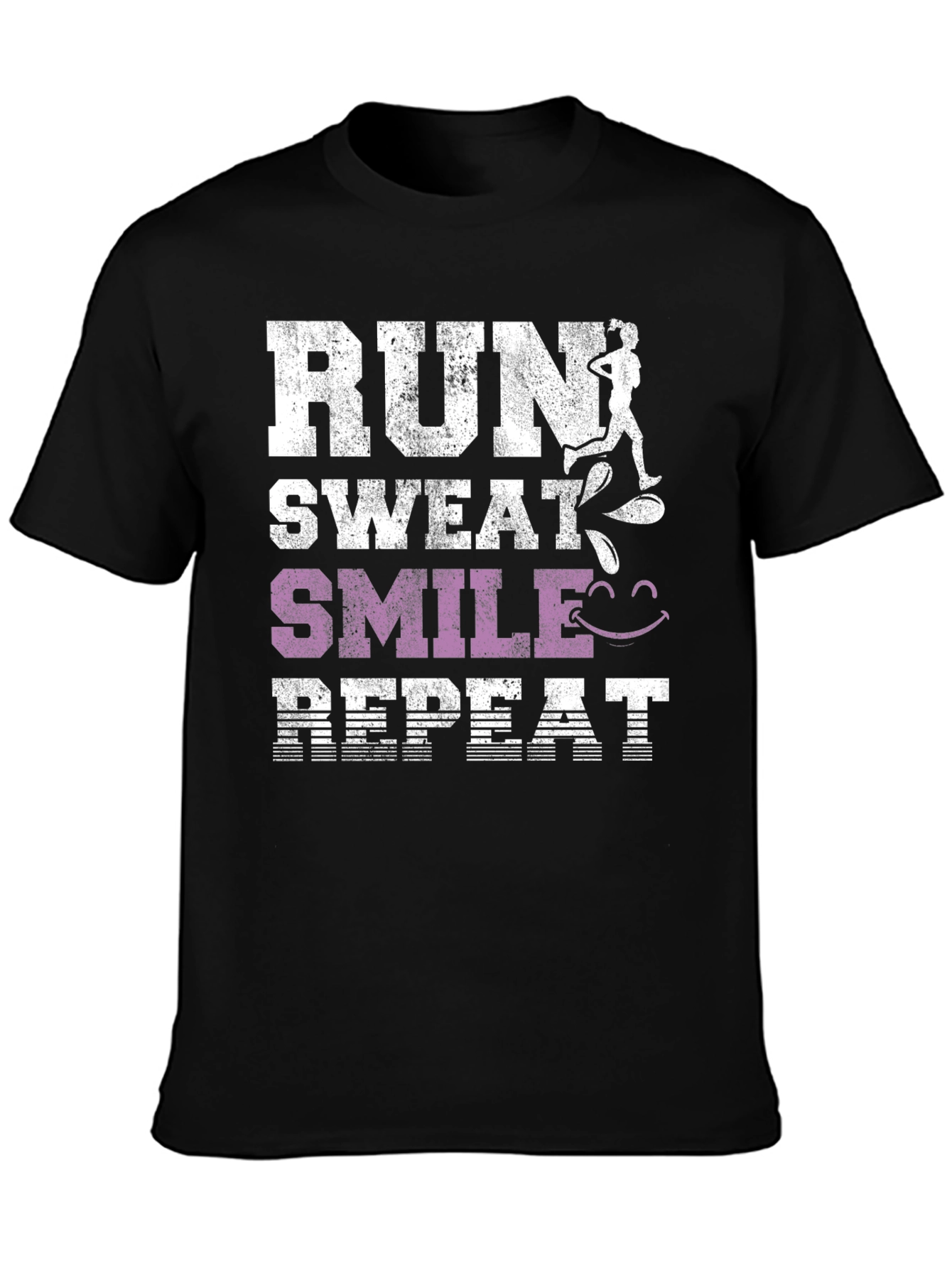 Run Sweat Smile Repeat Graphic Tee