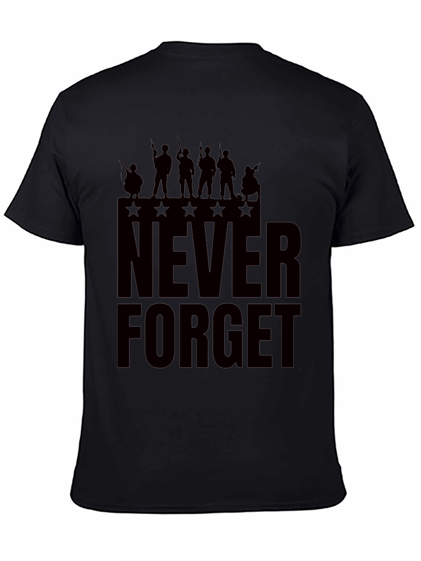 Never Forget Graphic Tee - Patriotic Mens T-Shirt