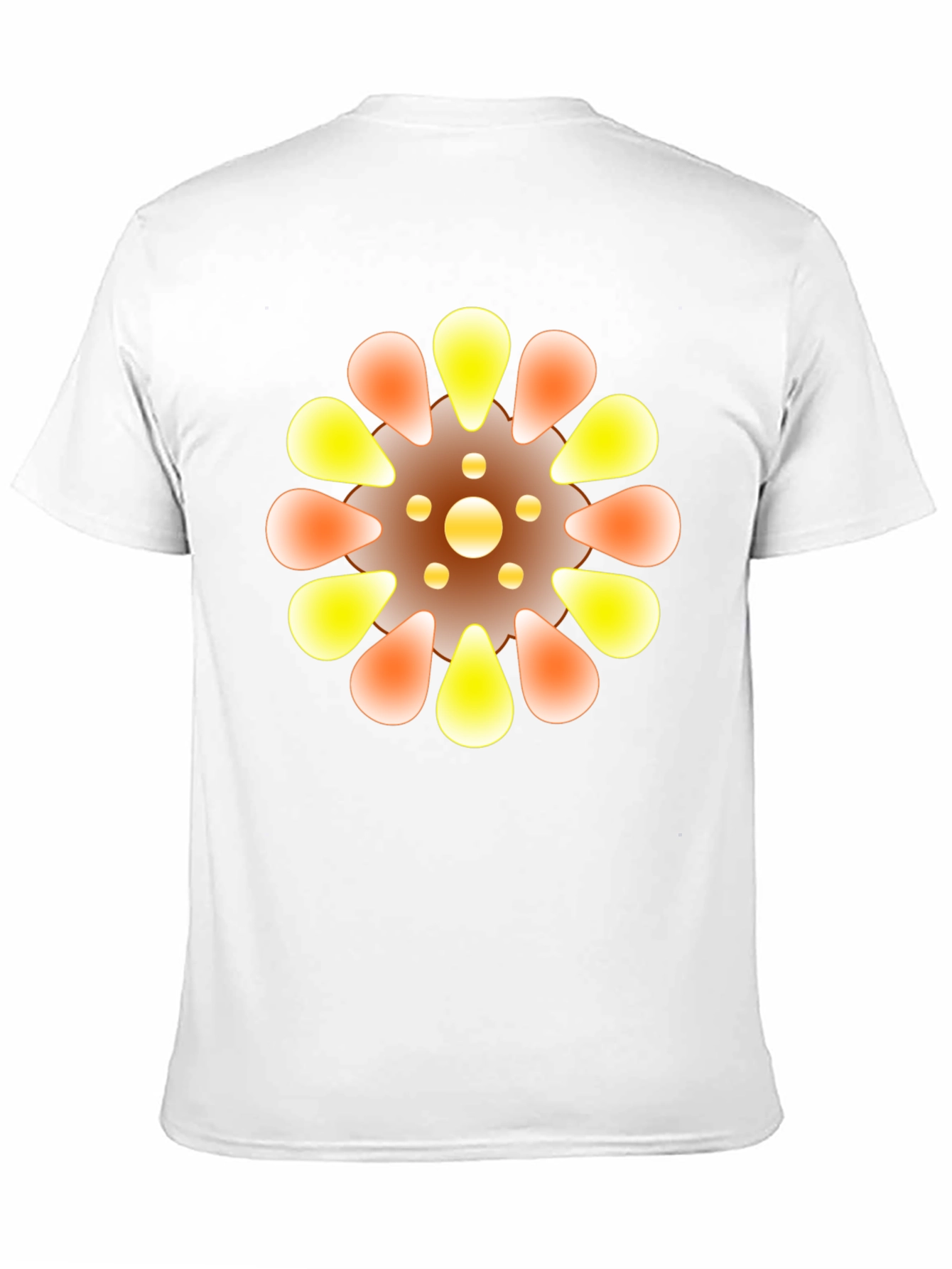 Abstract Floral Graphic Black Tee
