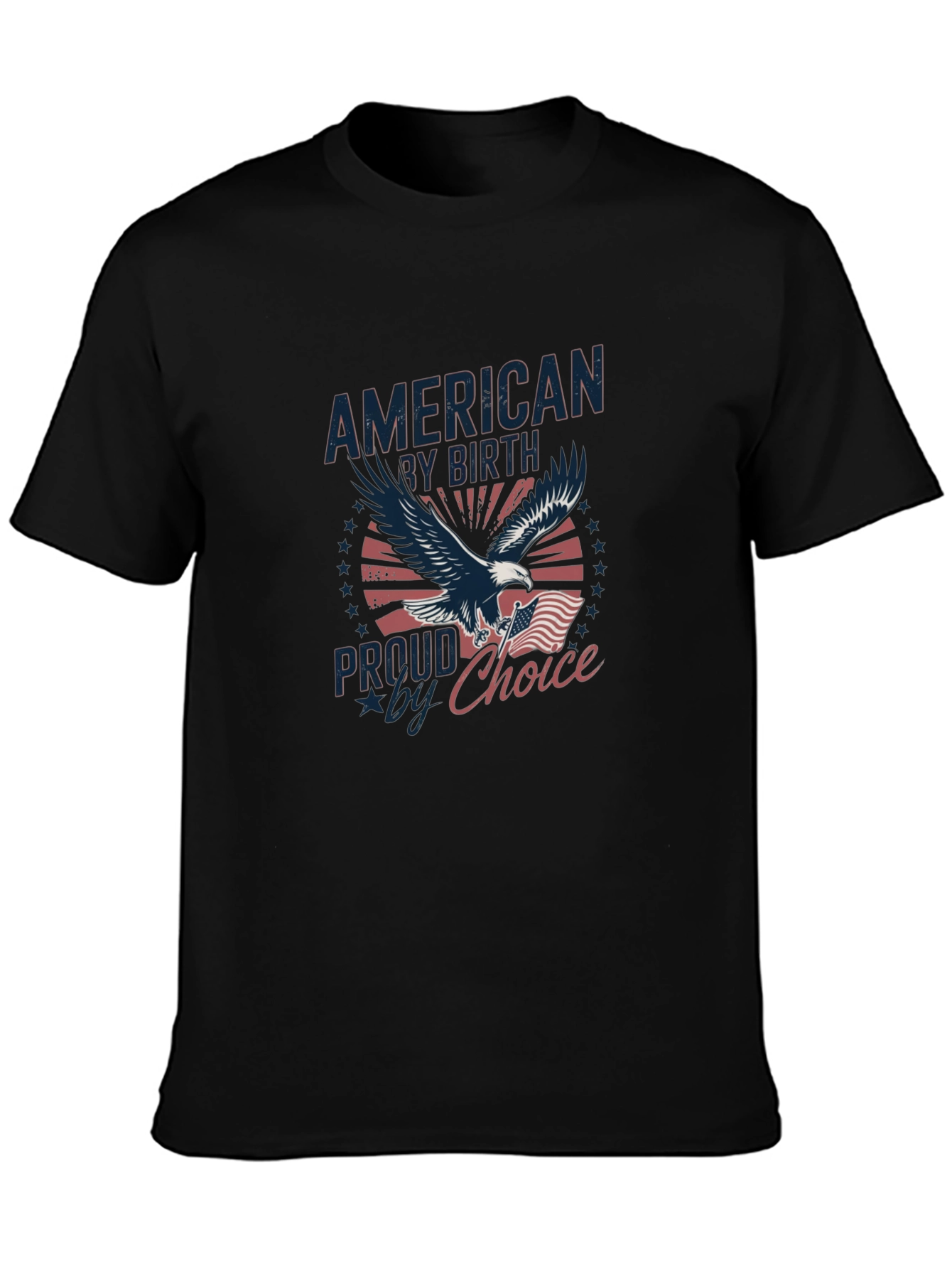 American Pride Eagle Graphic Black T-Shirt