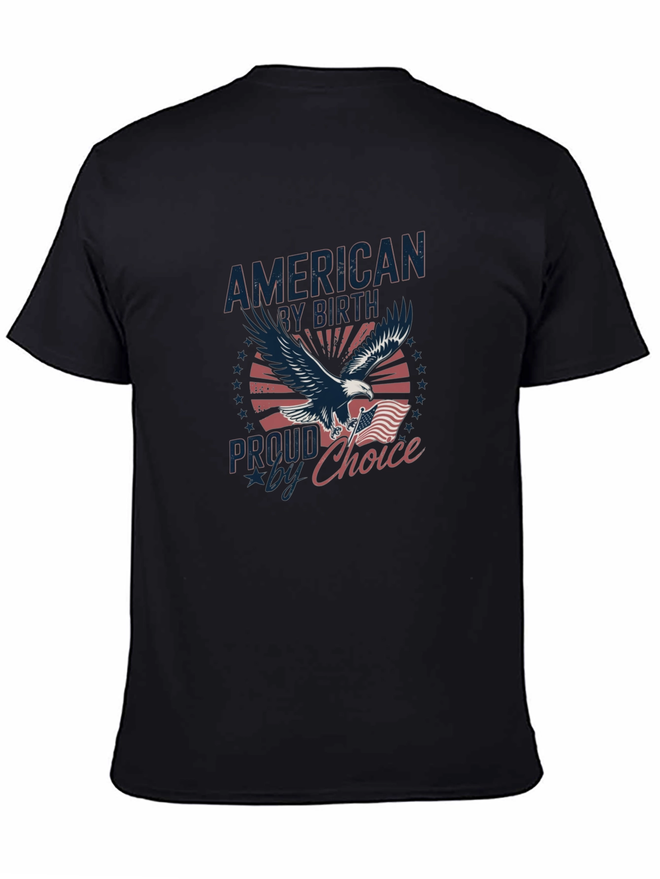 American Pride Eagle Graphic Black T-Shirt