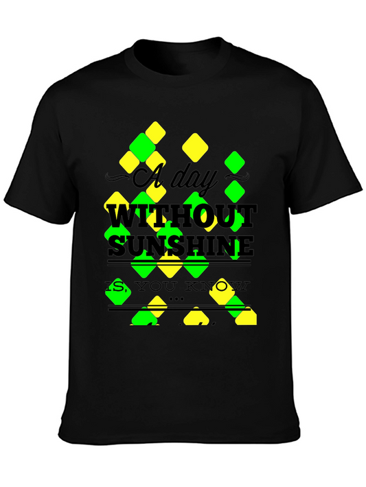A Day Without Sunshine T-Shirt - Mens Black Tee
