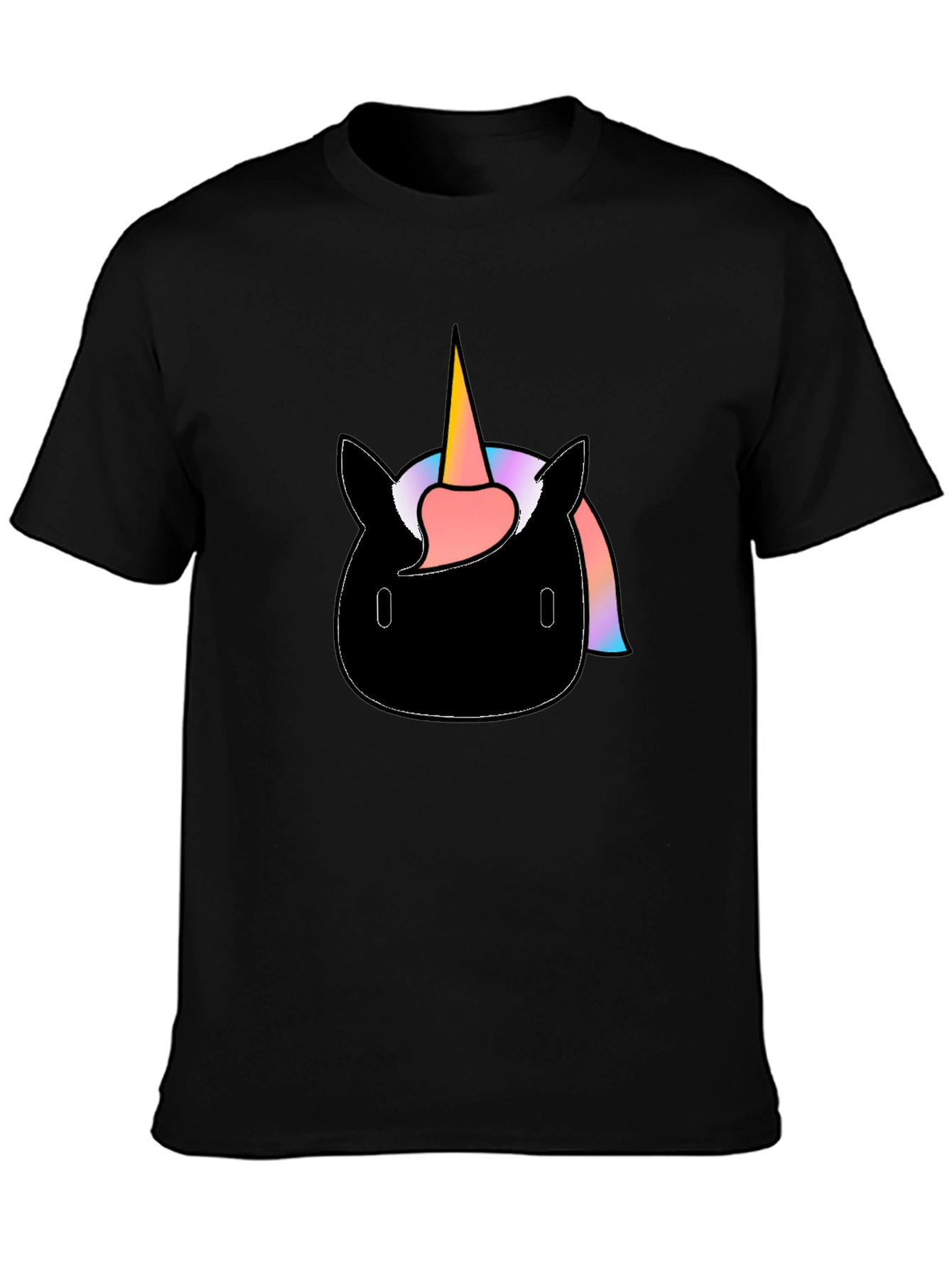 Unicorn Graphic Black T-Shirt