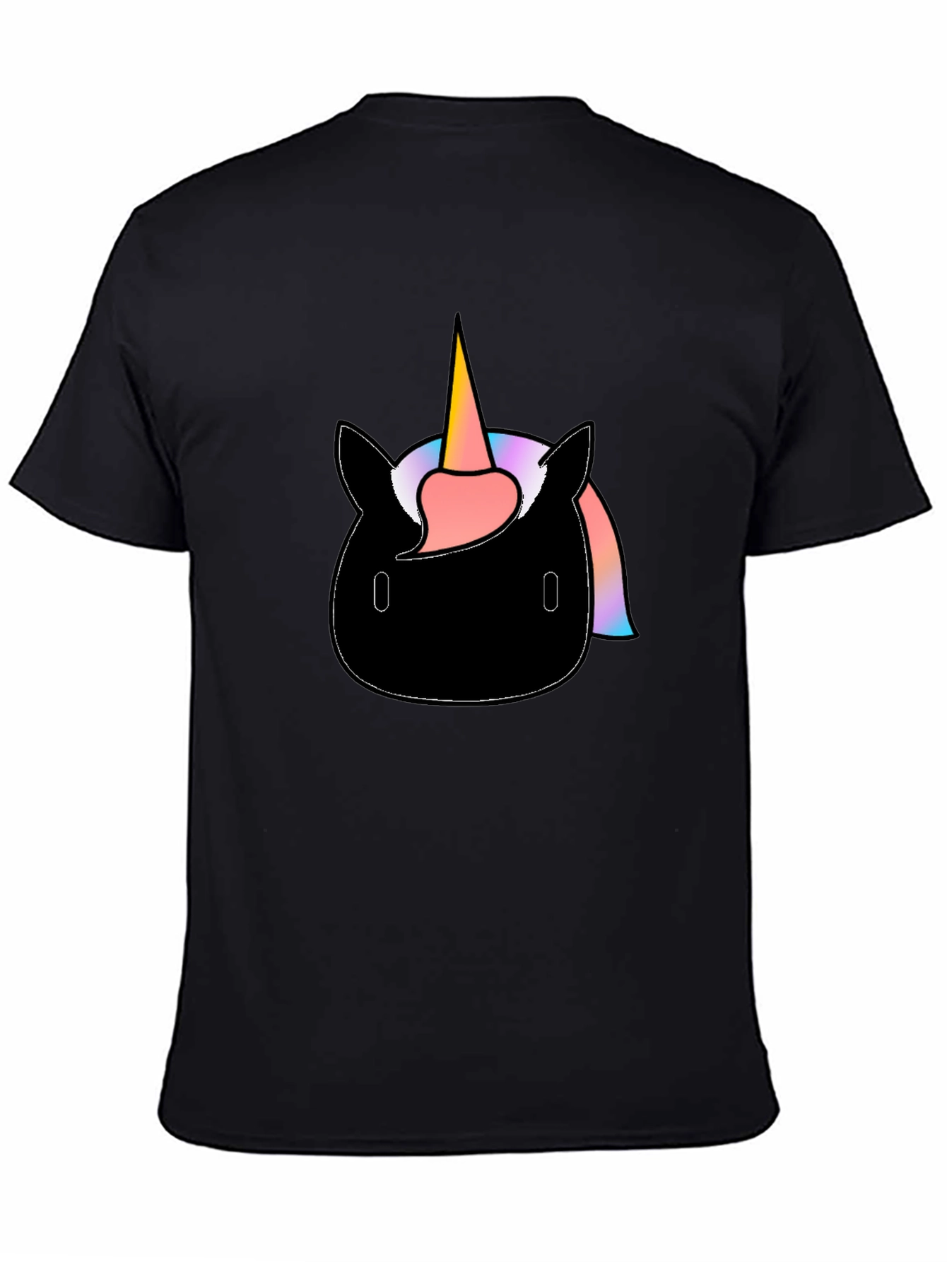 Unicorn Graphic Black T-Shirt