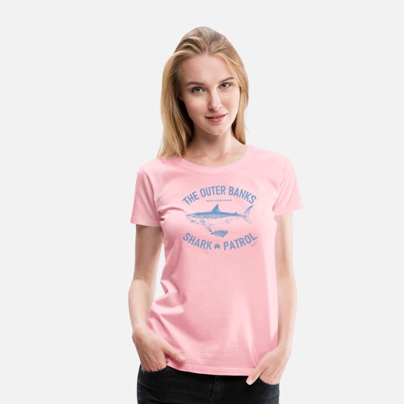 Outer Banks Shark Patrol OBX Vintage Light Blue