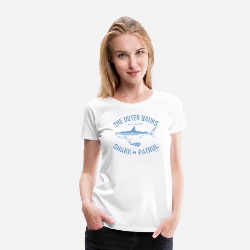 Outer Banks Shark Patrol OBX Vintage Light Blue