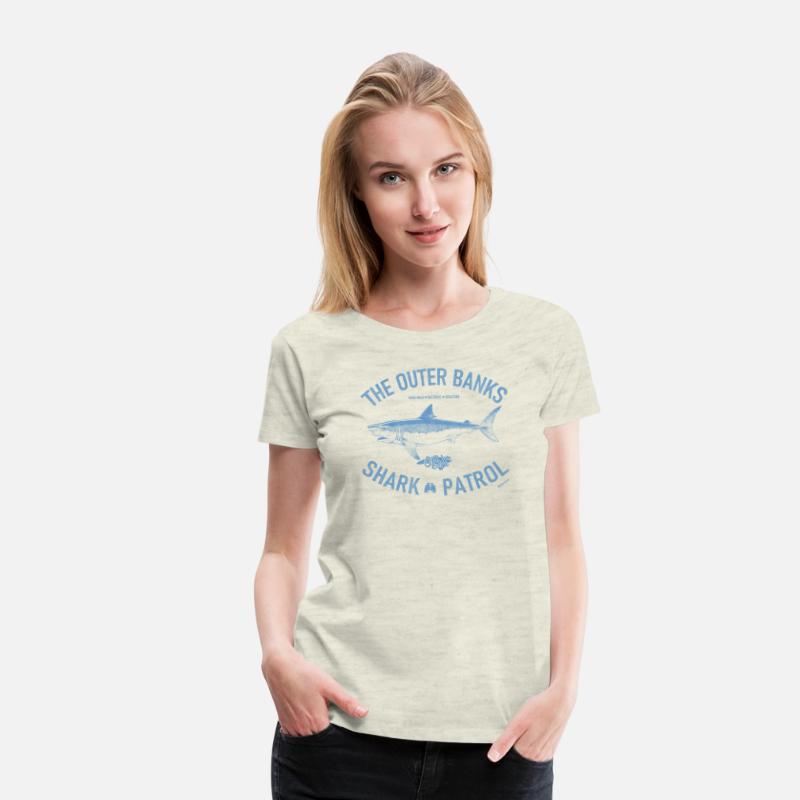 Outer Banks Shark Patrol OBX Vintage Light Blue