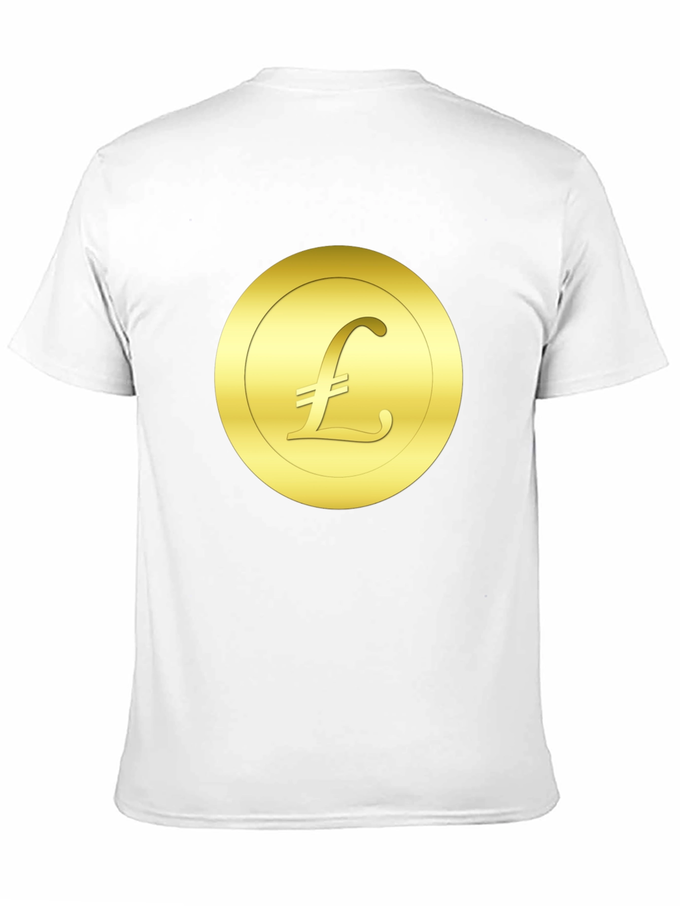 Gold Pound Symbol T-Shirt