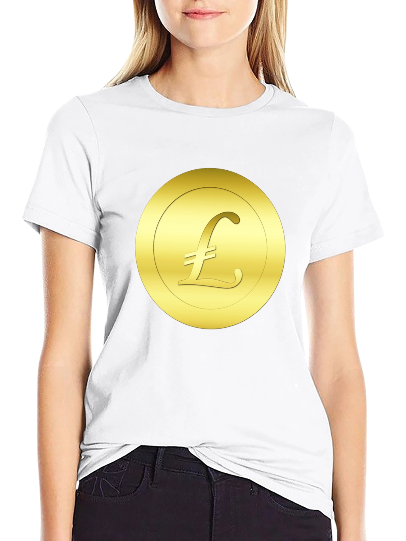Gold Pound Symbol T-Shirt