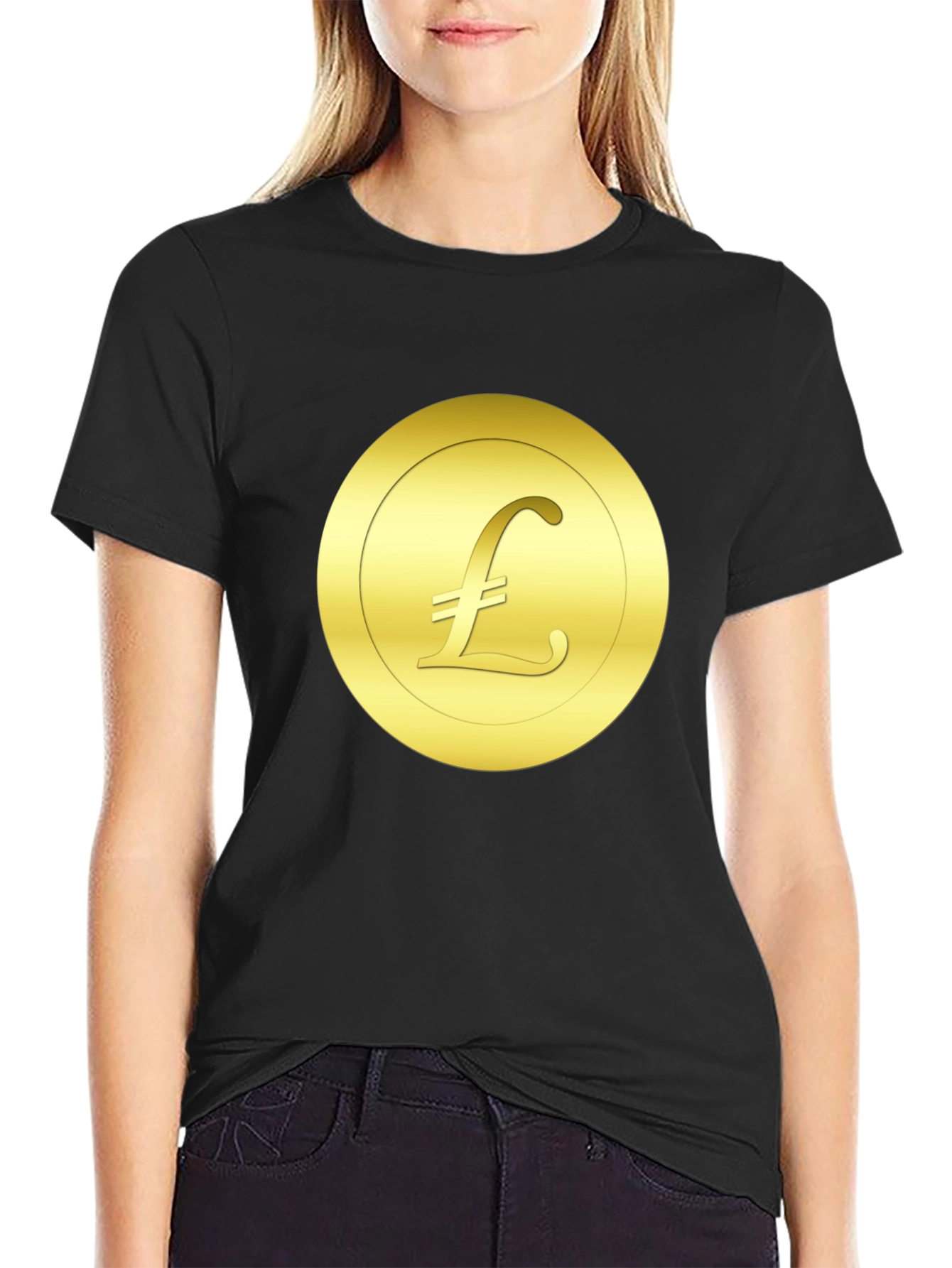 Gold Pound Symbol T-Shirt