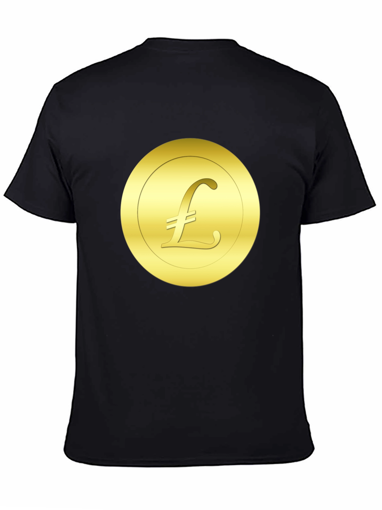 Gold Pound Symbol T-Shirt