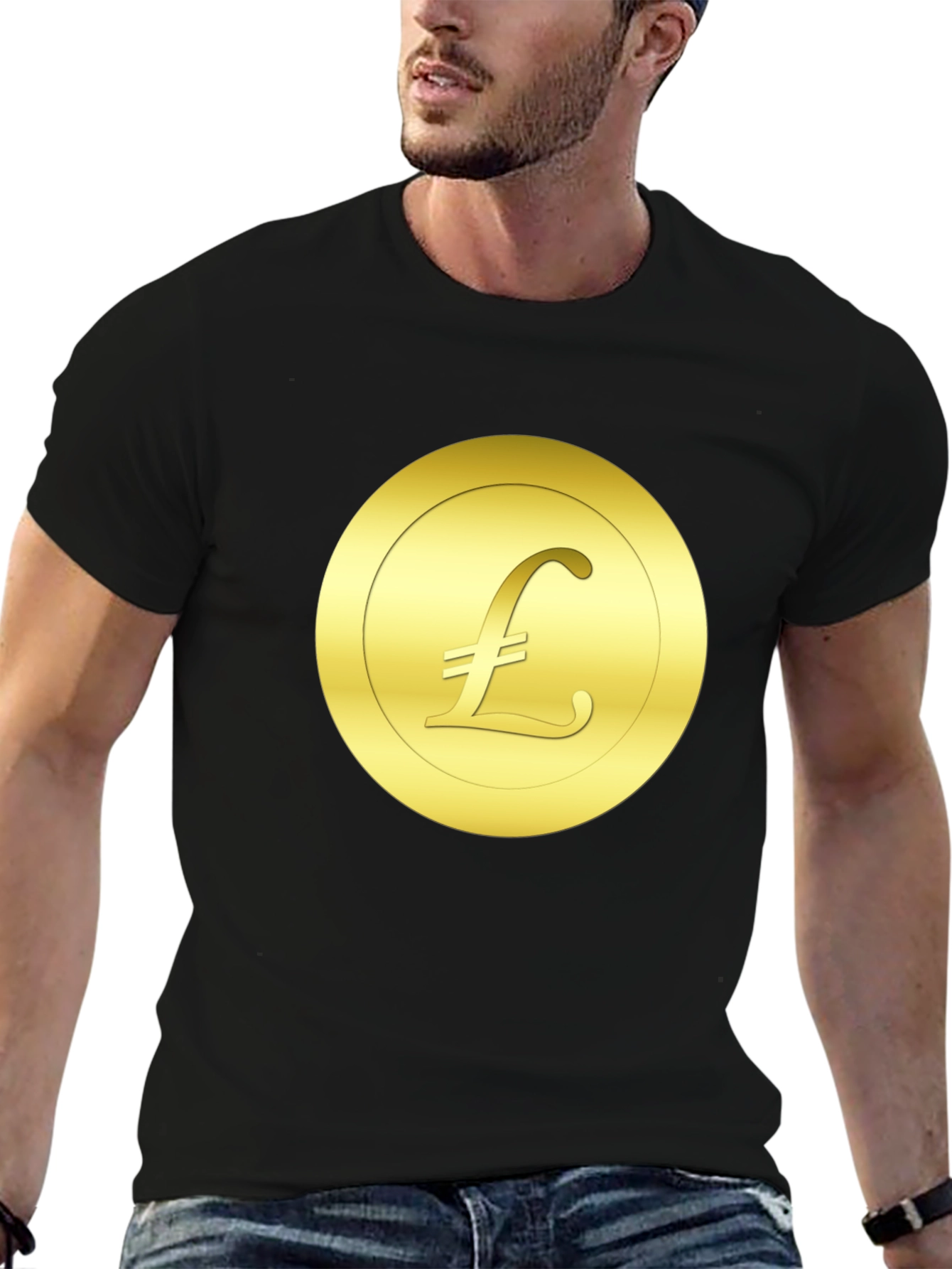 Gold Pound Symbol T-Shirt