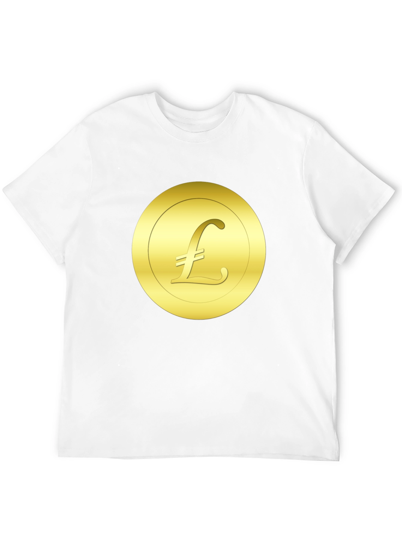 Gold Pound Symbol T-Shirt