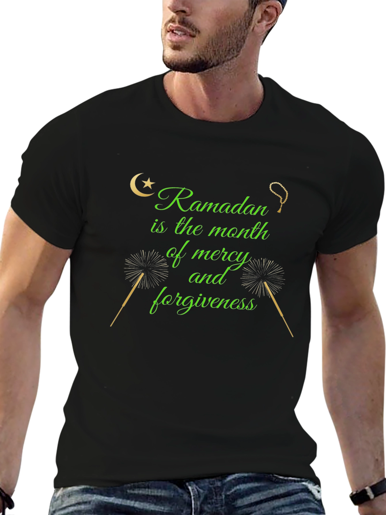 Ramadan Mercy & Forgiveness Black T-Shirt