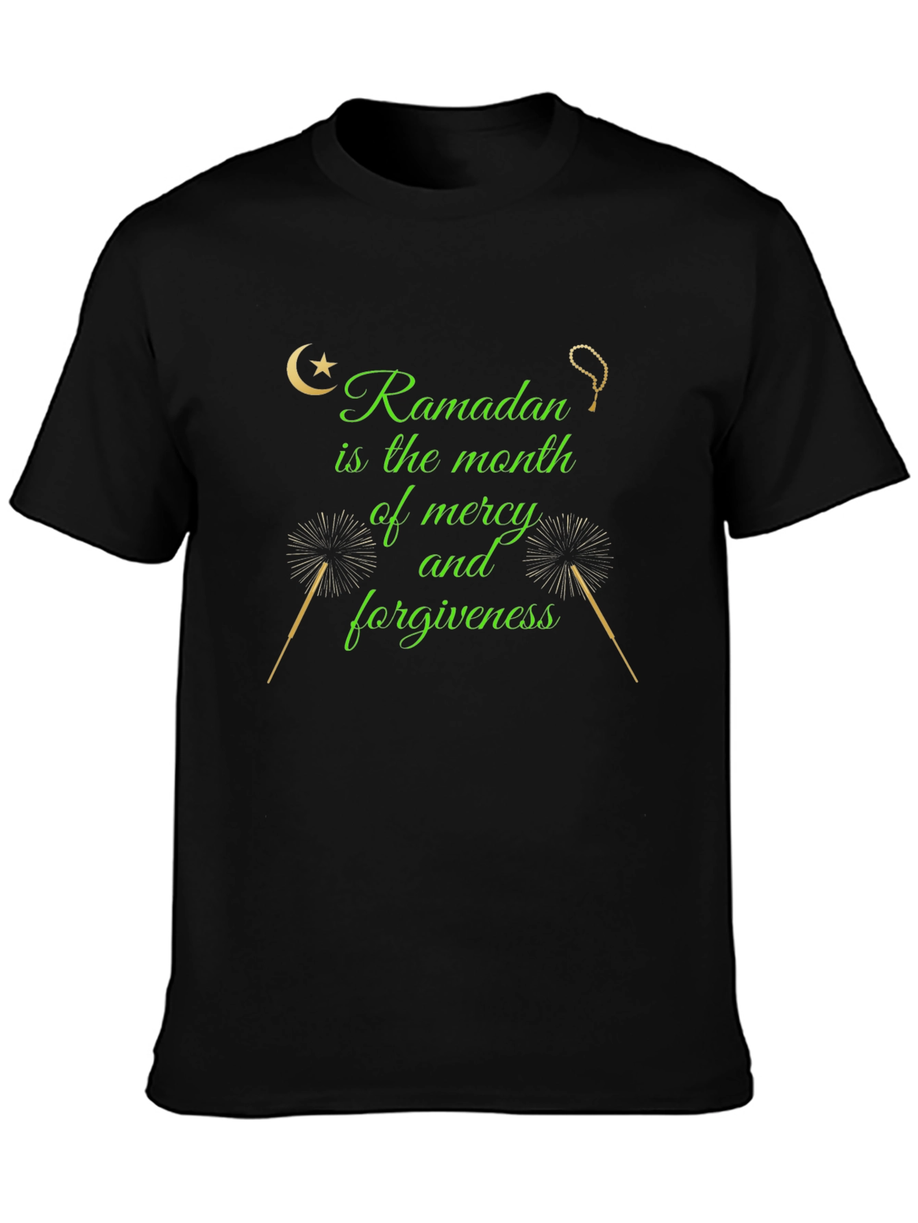Ramadan Mercy & Forgiveness Black T-Shirt