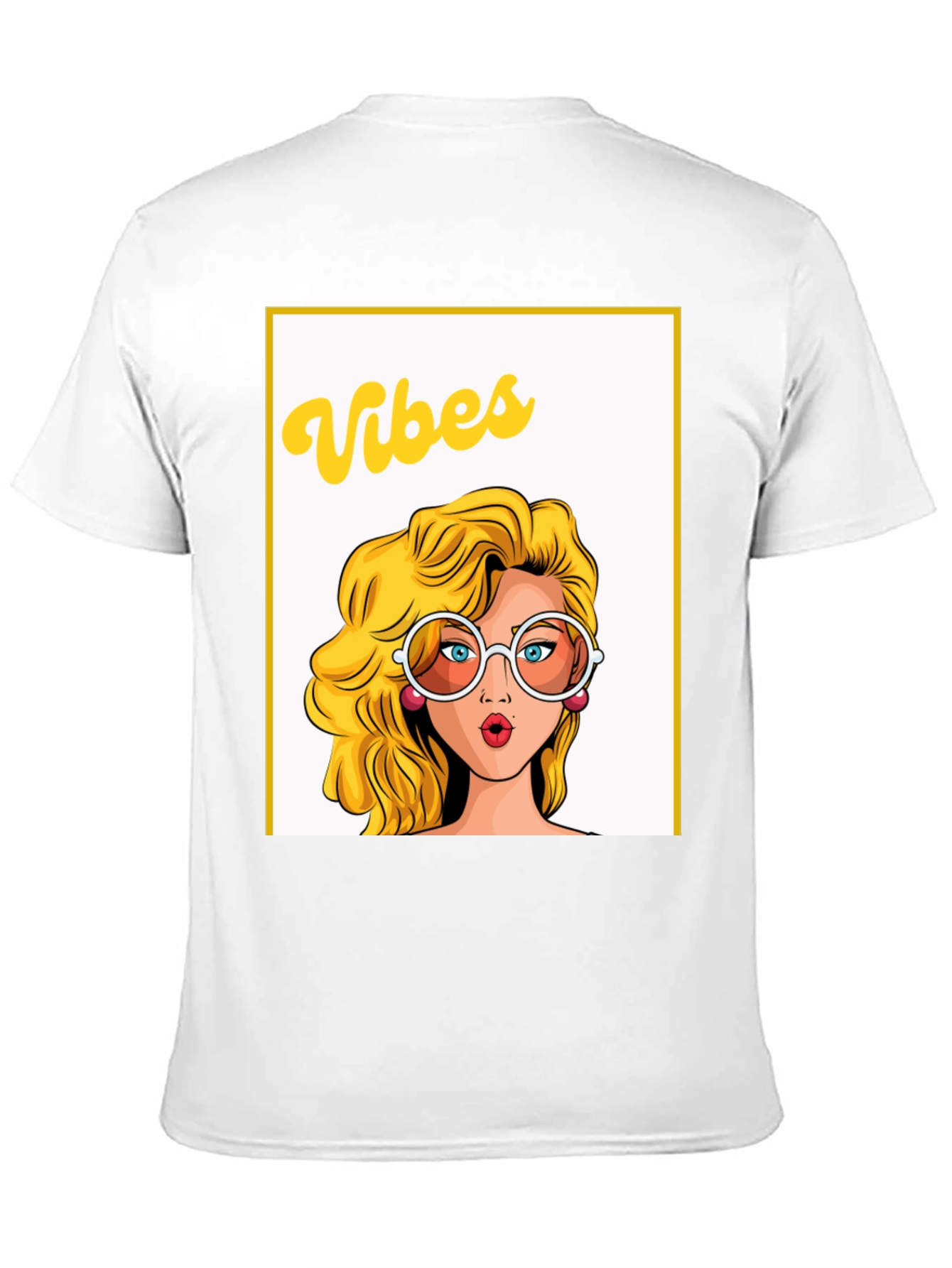 Retro Vibes Graphic Tee - Black Cotton T-Shirt