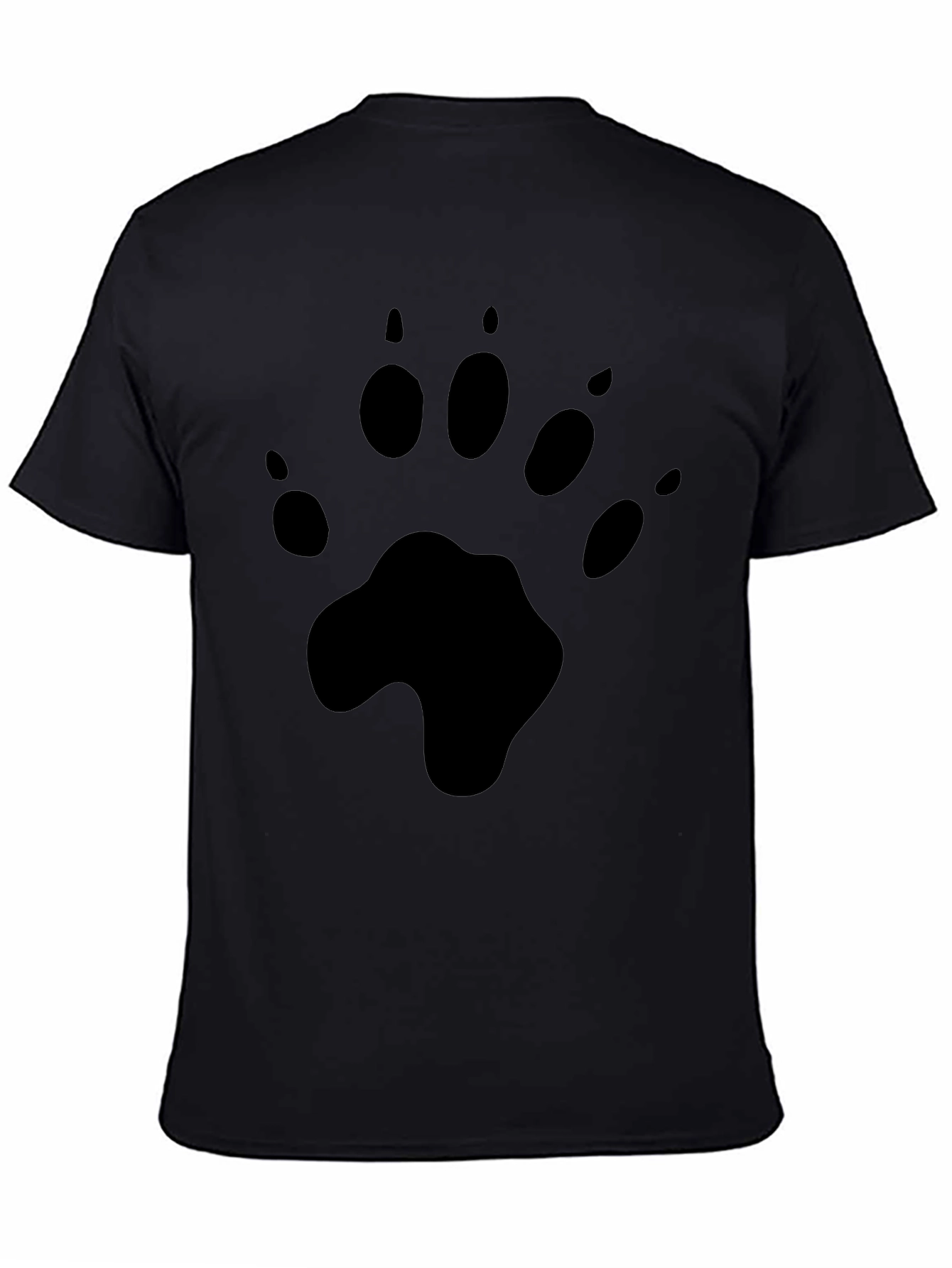 Black Paw Print Graphic Tee