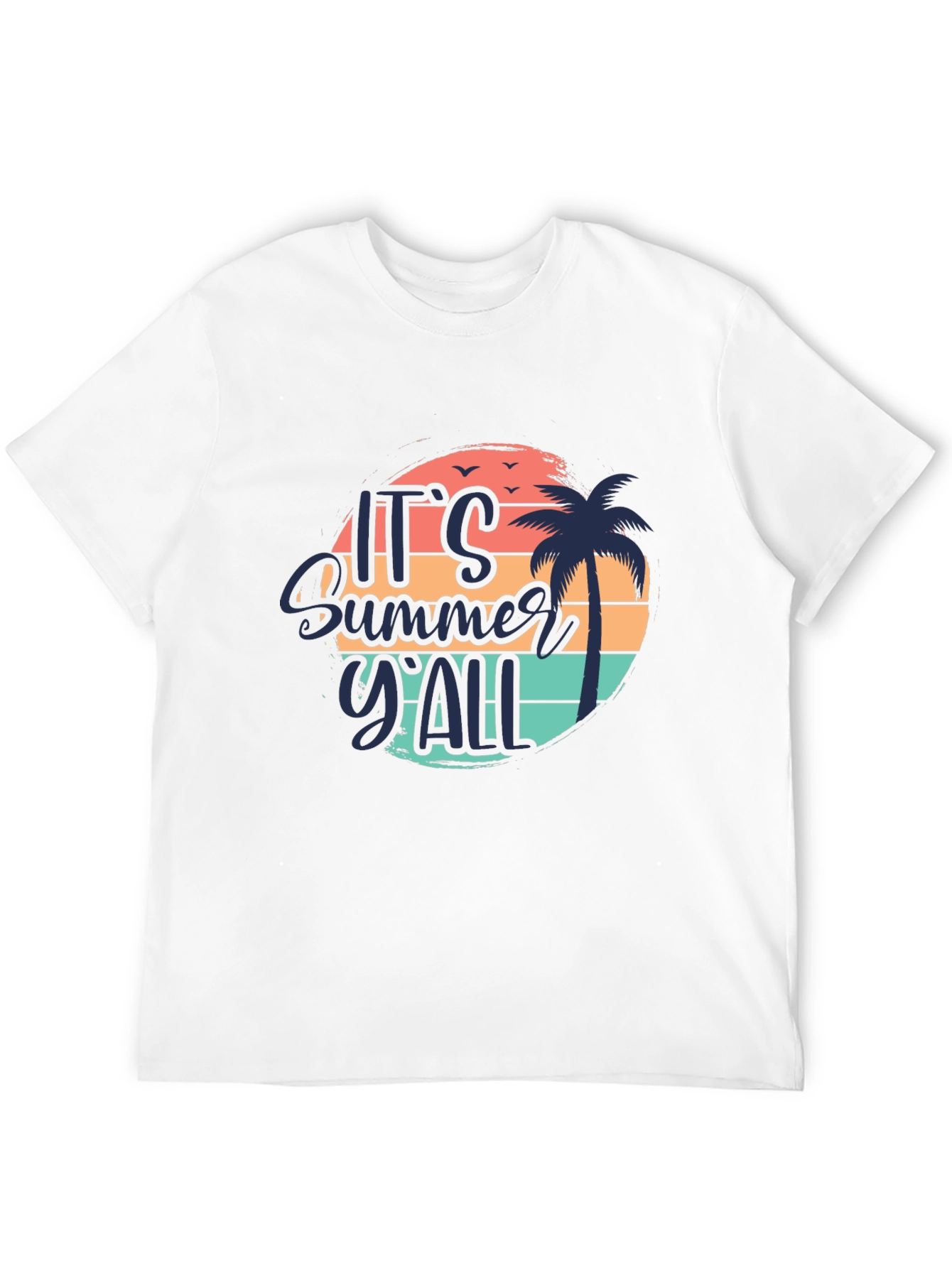 Its Summer YAll Black Graphic Tee