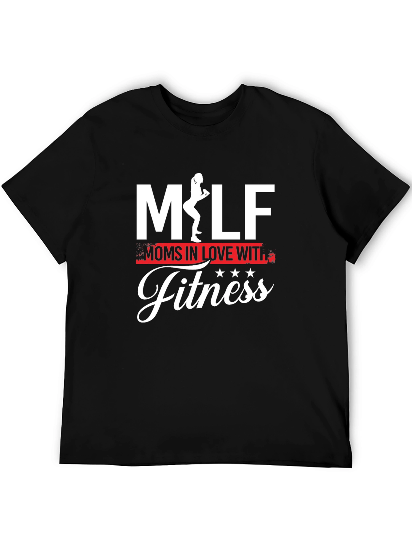 MILF Moms In Love With Fitness Graphic T-Shirt