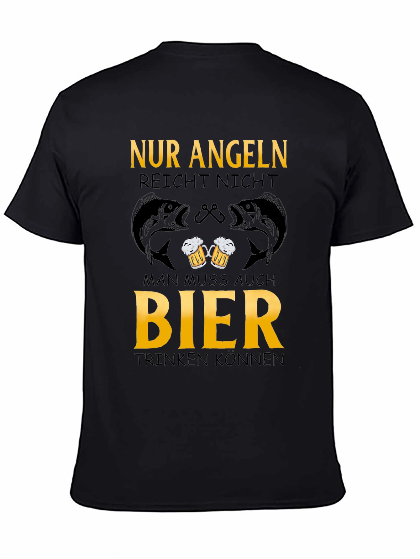 Fishing & Beer T-Shirt - Nur Angeln Reicht Nicht
