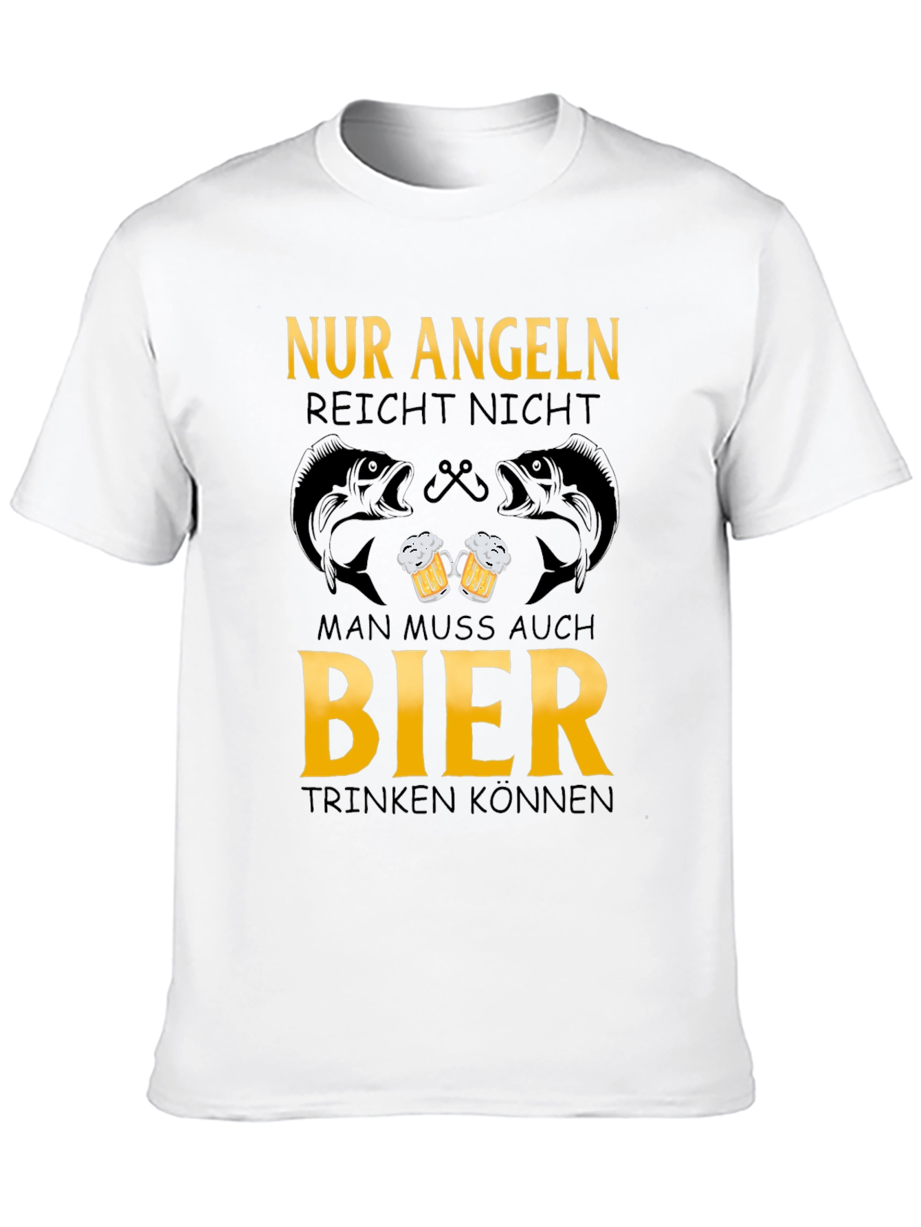 Fishing & Beer T-Shirt - Nur Angeln Reicht Nicht