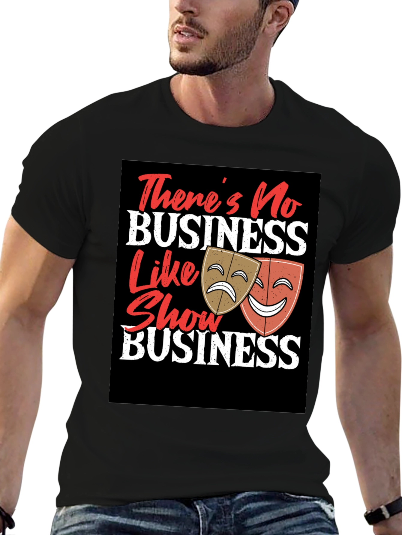 Show Business T-Shirt - Drama Masks