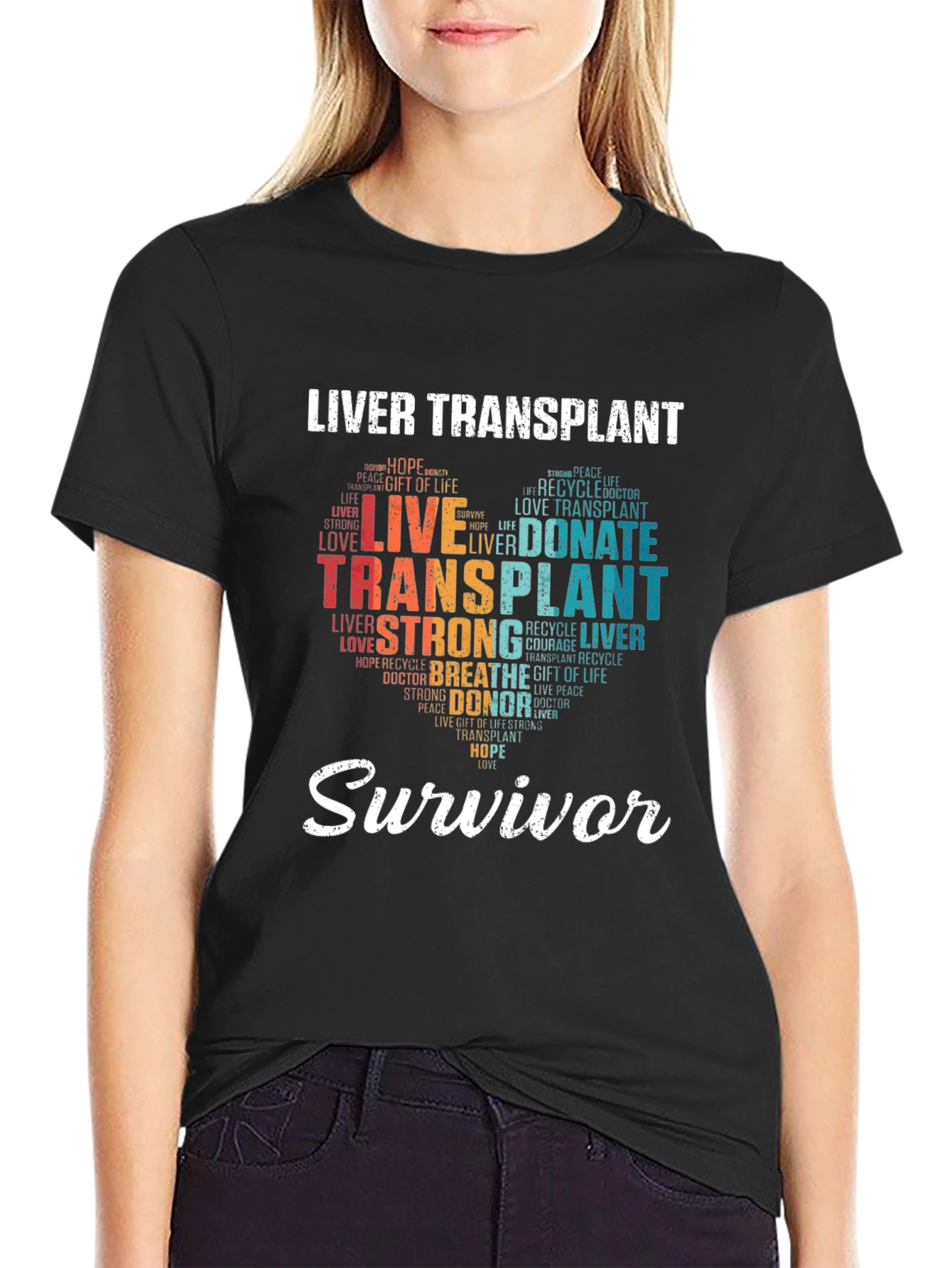 Liver Transplant Survivor Graphic T-Shirt