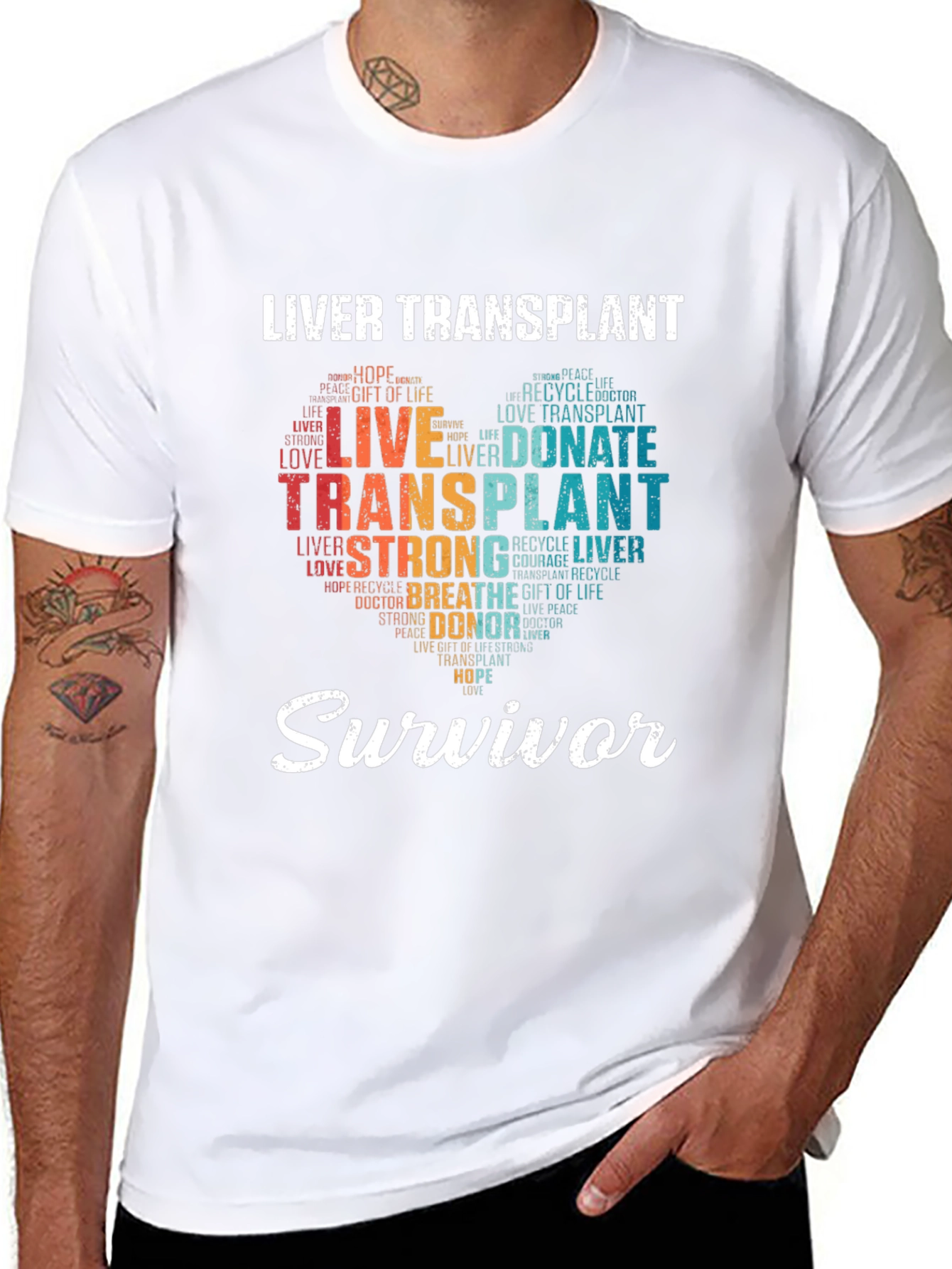 Liver Transplant Survivor Graphic T-Shirt