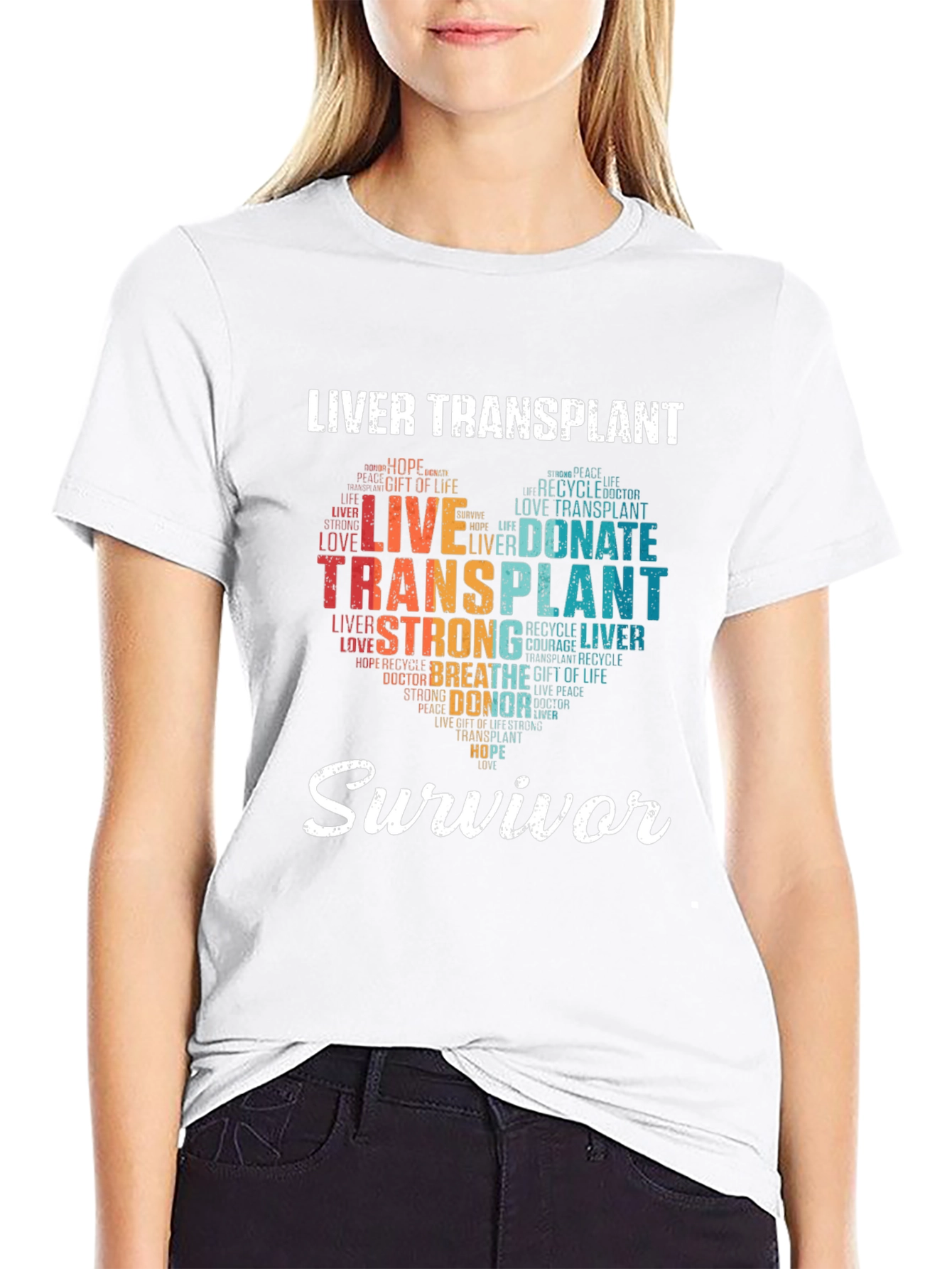 Liver Transplant Survivor Graphic T-Shirt
