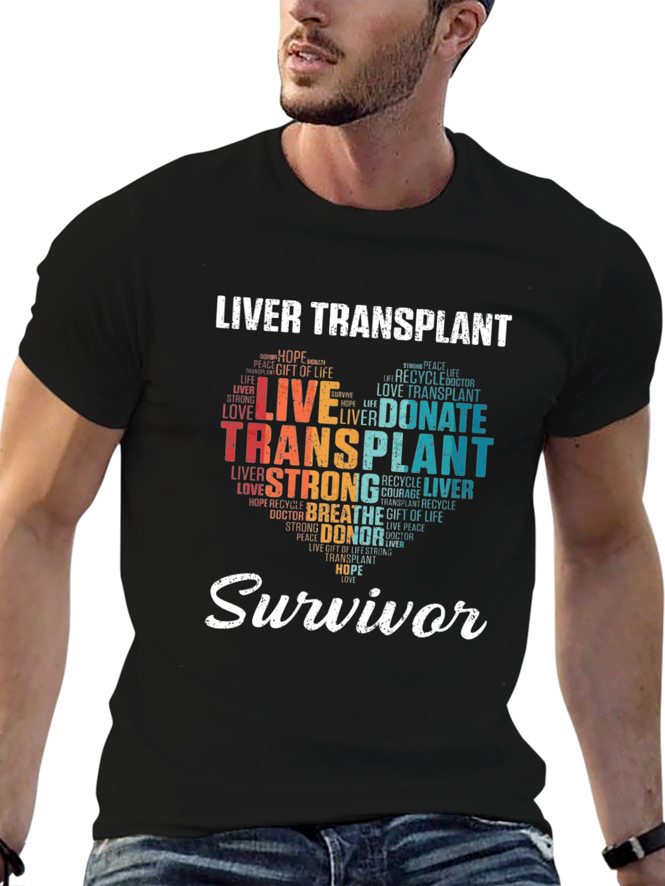 Liver Transplant Survivor Graphic T-Shirt
