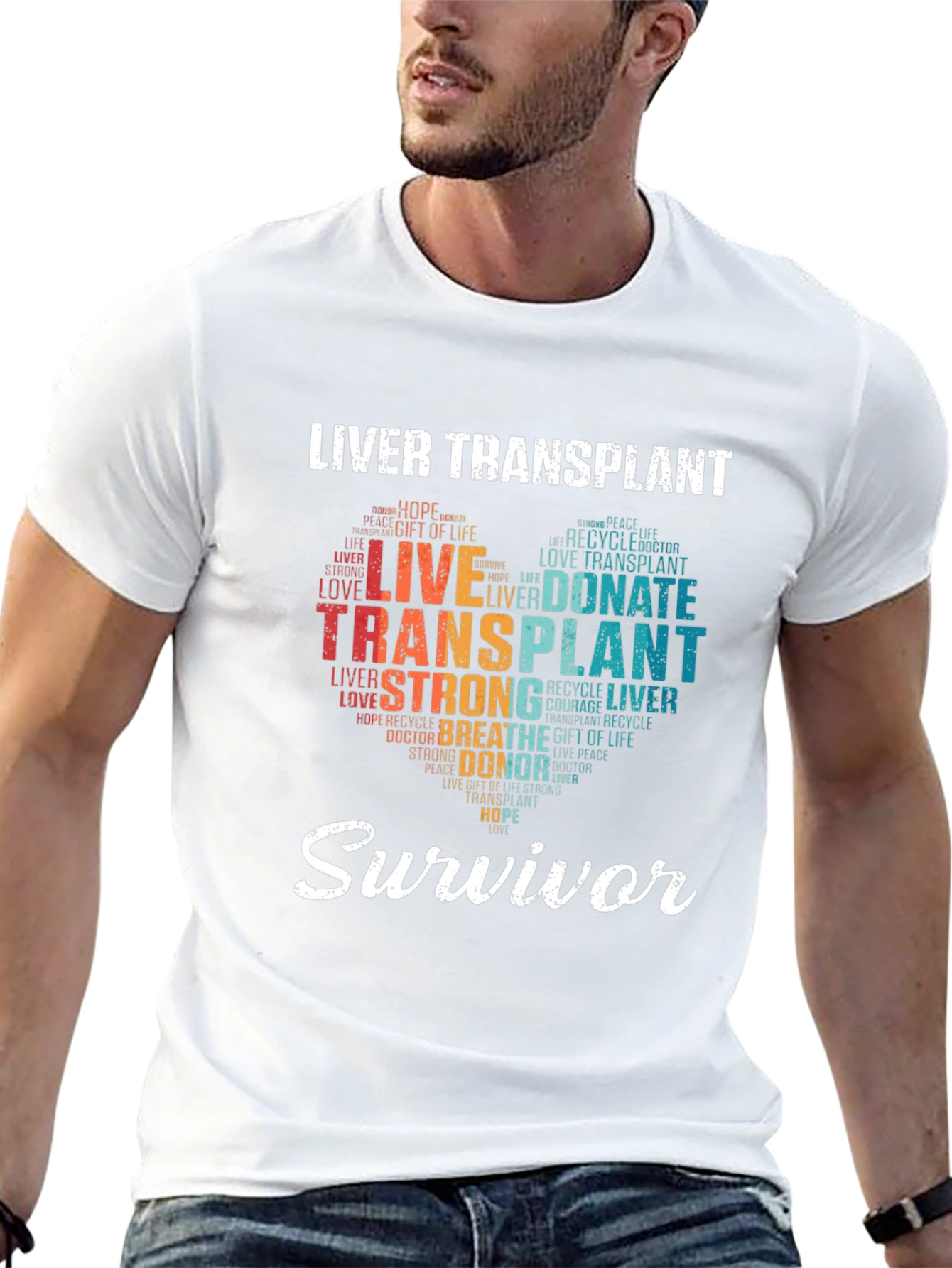 Liver Transplant Survivor Graphic T-Shirt
