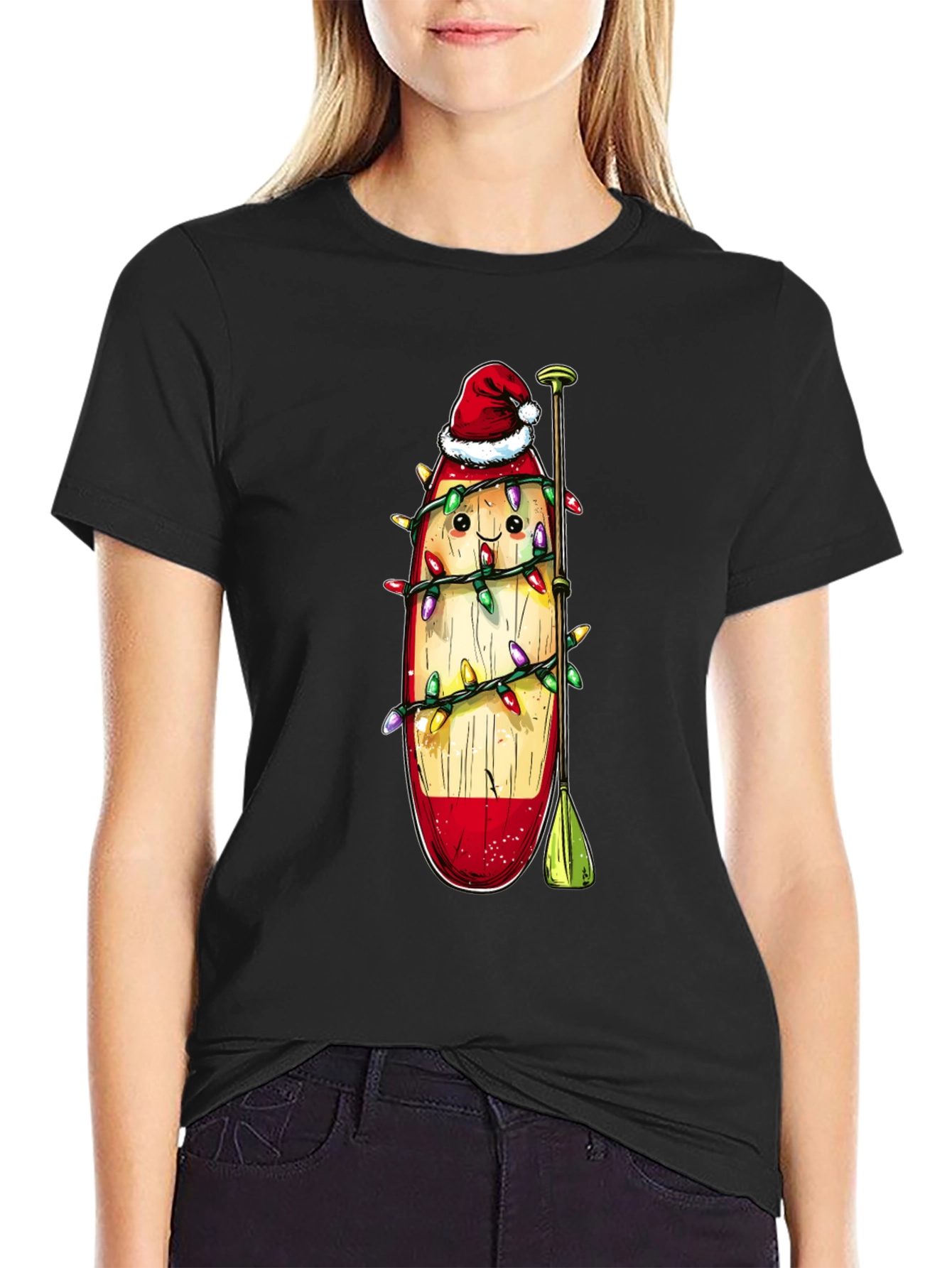 Festive Paddle Board Christmas T-Shirt